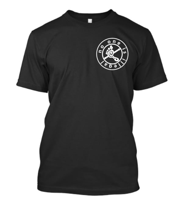 No One Is Illegal Circle T-Shirt