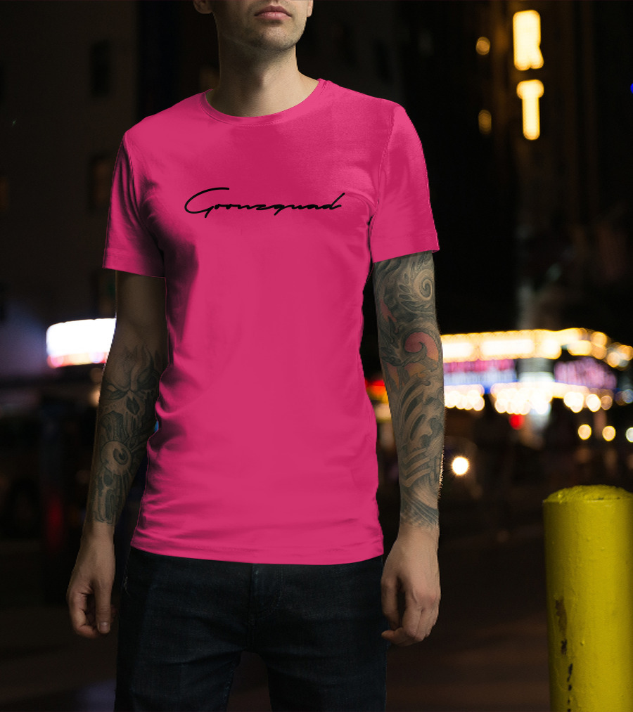 Cursive Goonzquad Red Lettering T-Shirt