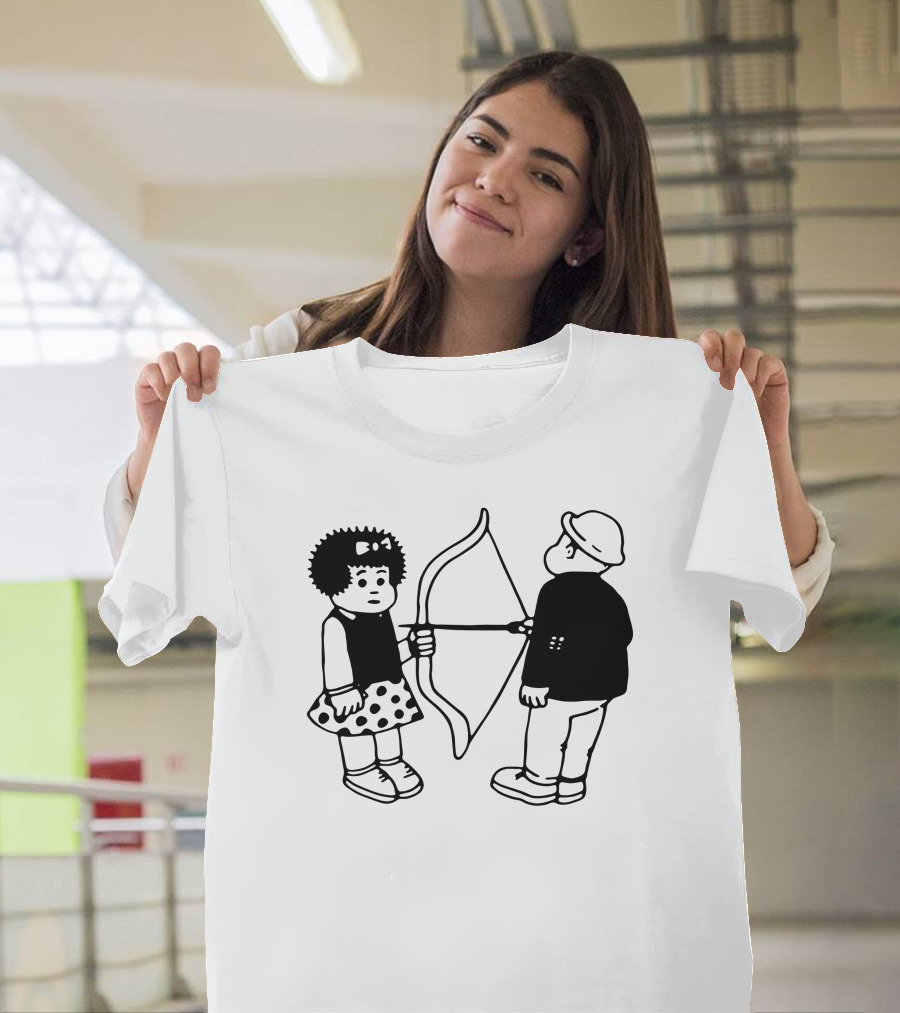 Vacancy Projects Rest Energy Nancy Style Comic Bow And Arrow Duo T-Shirt