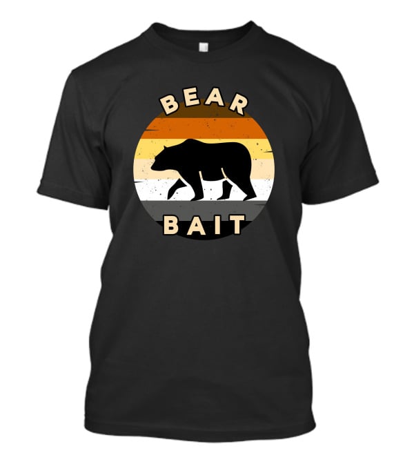 BEAR BAIT Vintage Retro Striped Circle T-Shirt