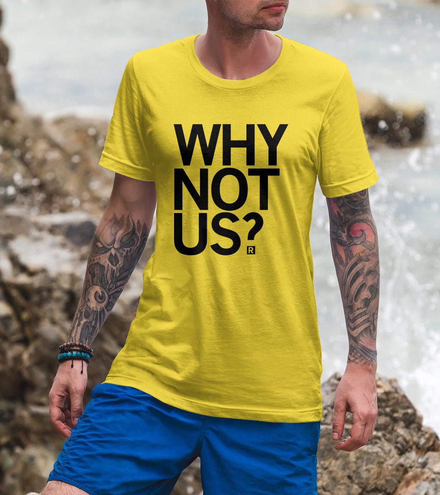Holly Rowe Raygun Why Not Us? Gold T-Shirt