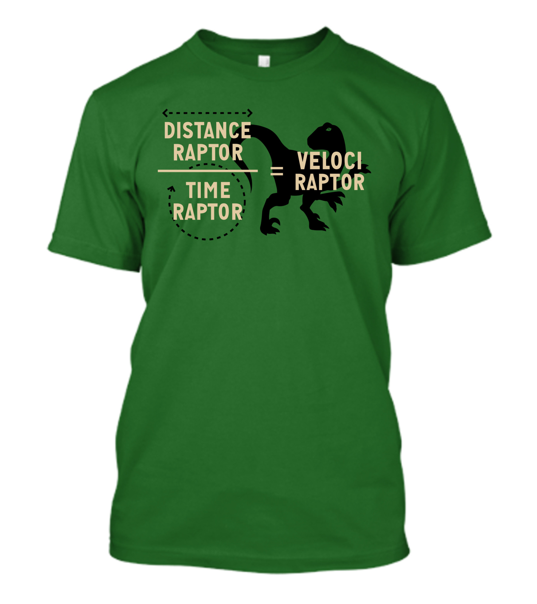 Distance Raptor Divided By Time Raptor Equals Velociraptor T-Shirt