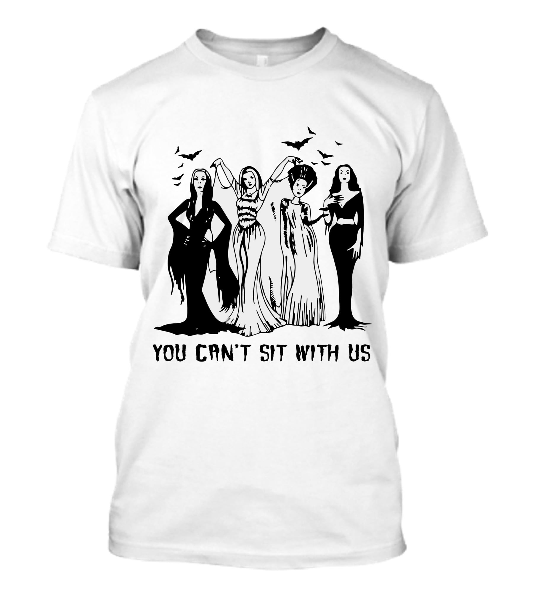 You Can’t Sit With Us Gothic Horror Icons T-Shirt