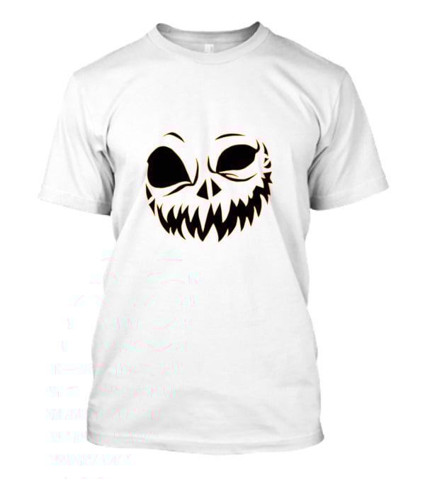 Halloween Scary Evil Pumpkin Head With Funny Pumpkin Face T-Shirt