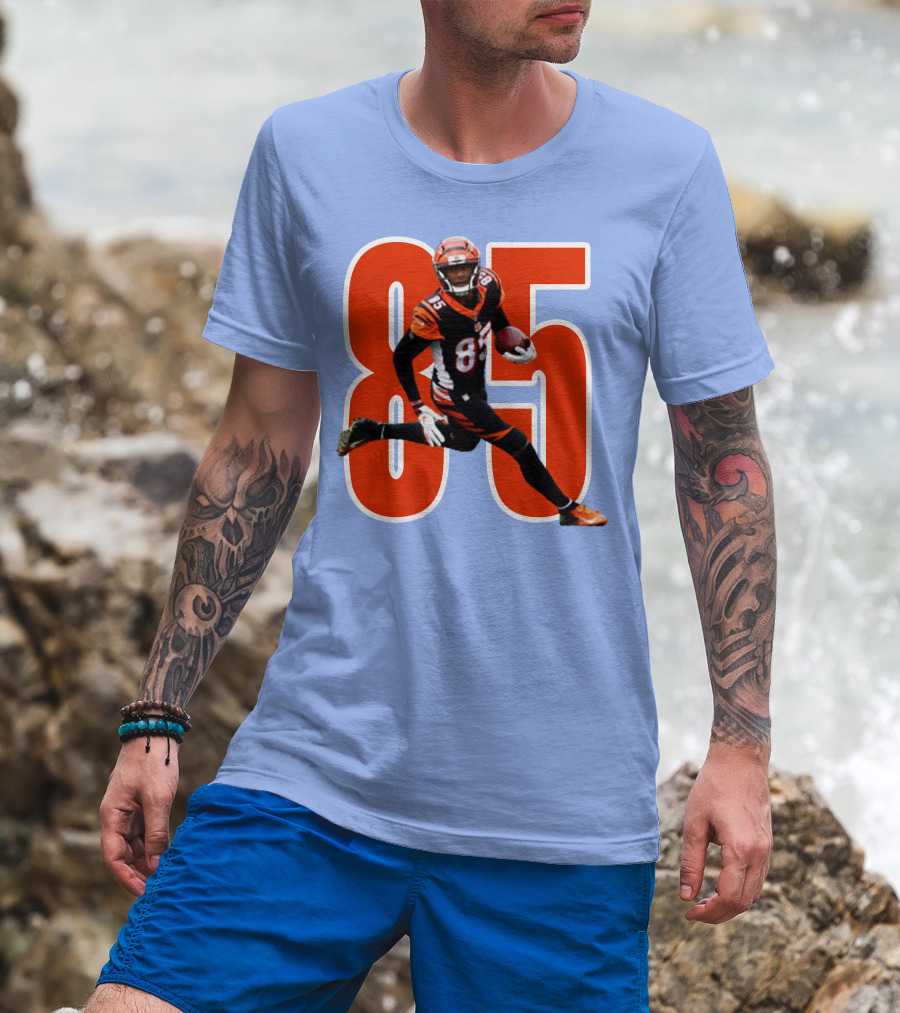 Tee Higgins 85 NFL Football Bengals Player T-Shirt