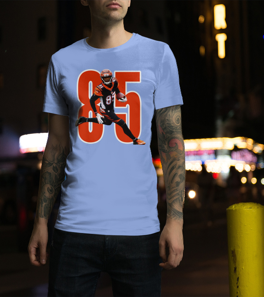 Tee Higgins 85 NFL Football Bengals Player T-Shirt