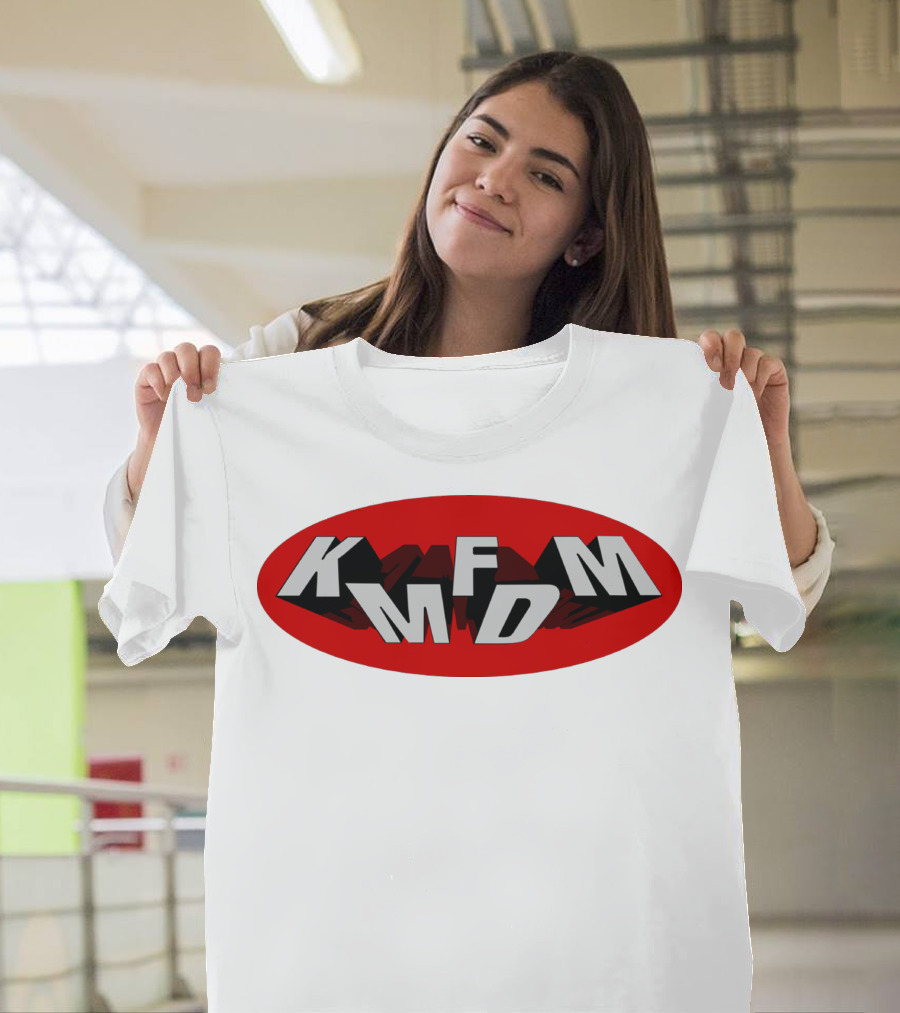 KMFDM Band Logo Oval Shadow T-Shirt