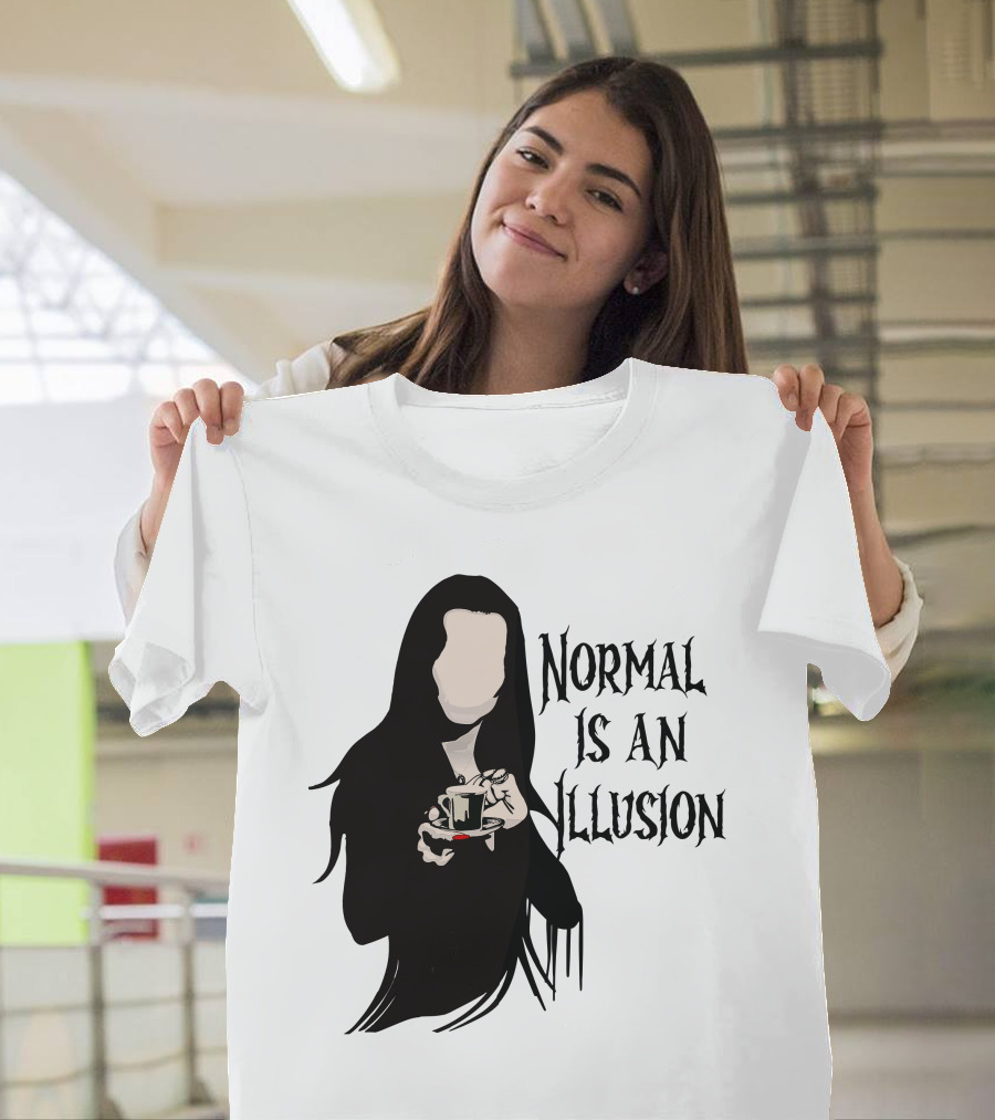 Wednesday Addams Normal Is An Illusion T-Shirt