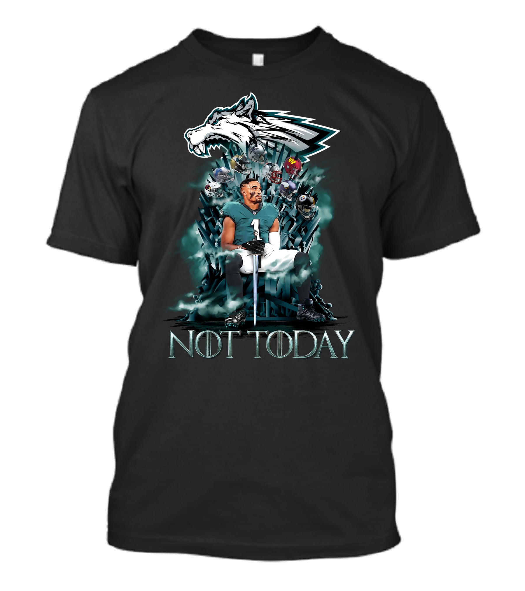 NOT TODAY PHI 33 Game Of Thrones Style Football Thrones T-Shirt
