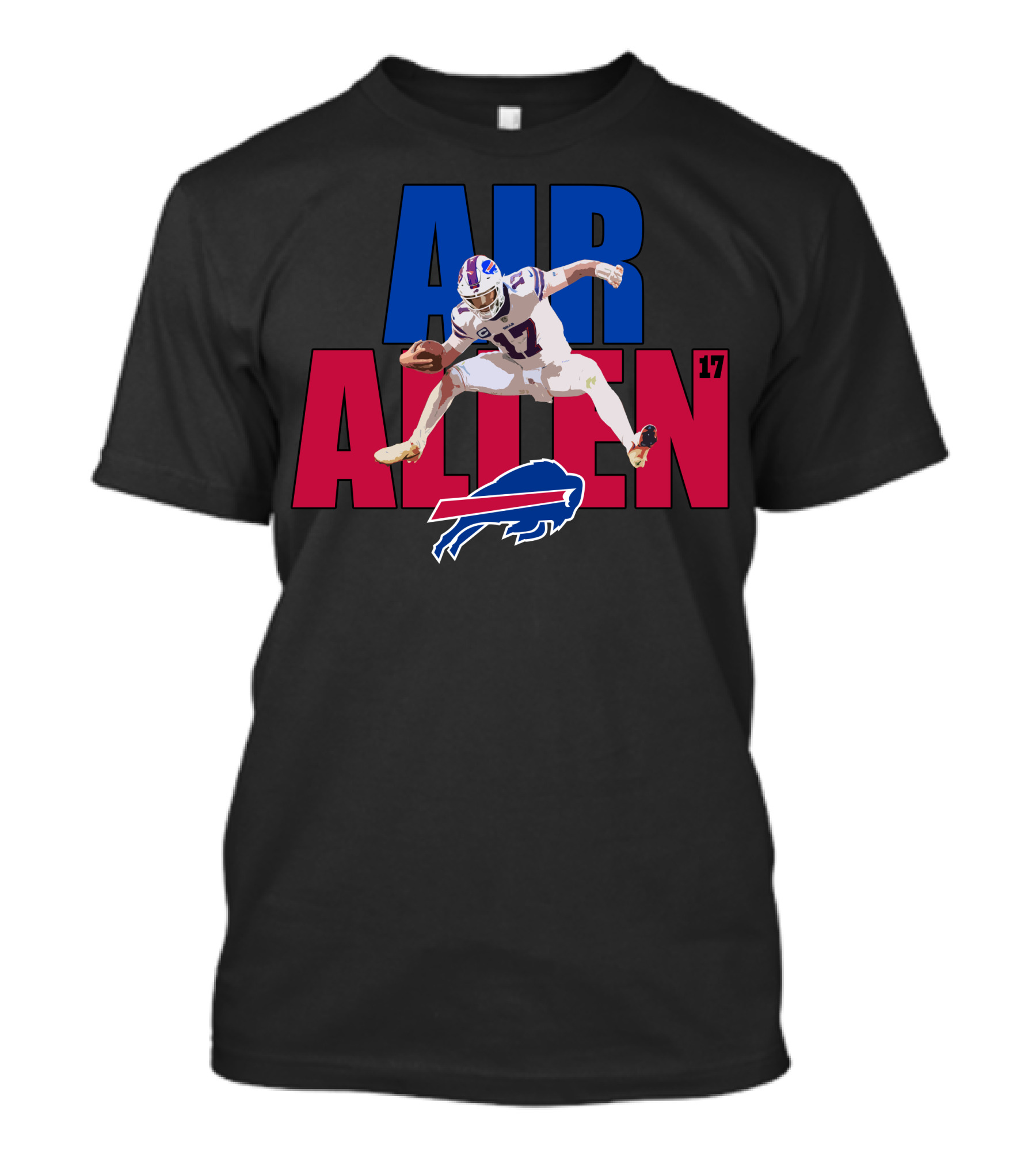 AIR ALLEN 17 Buffalo Bills Quarterback Football T-Shirt