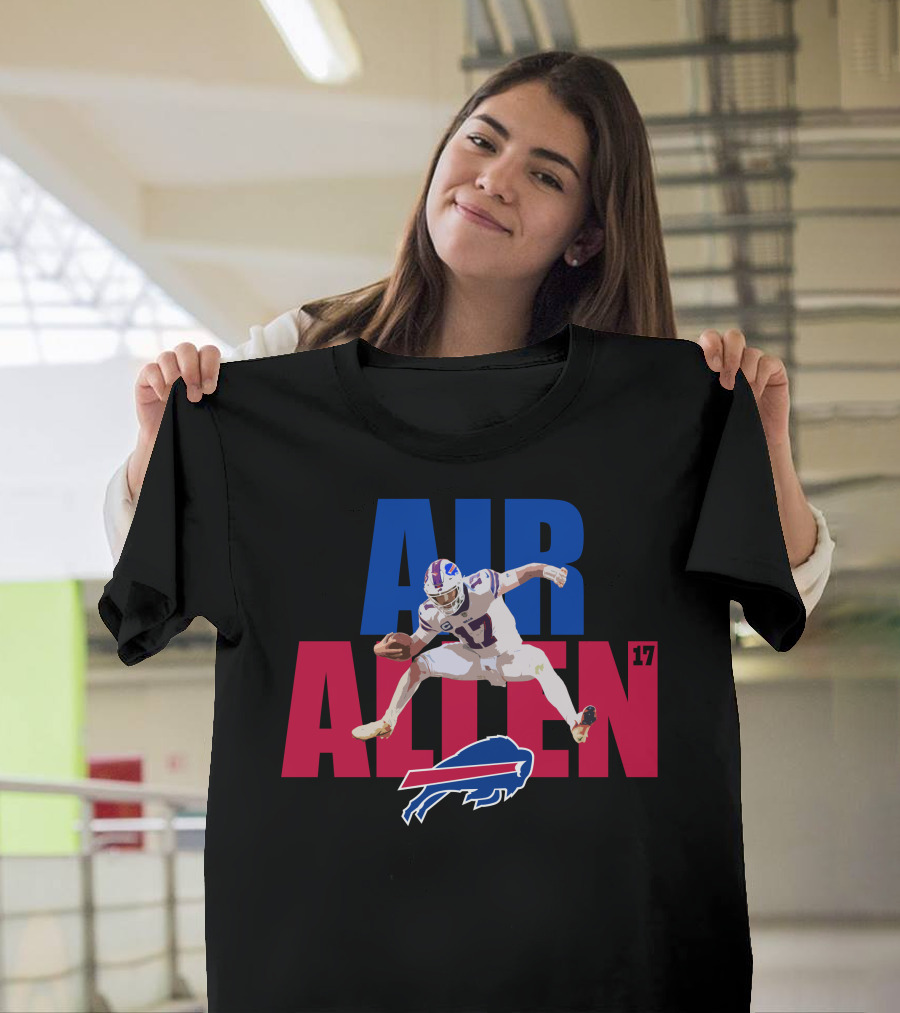 AIR ALLEN 17 Buffalo Bills Quarterback Football T-Shirt