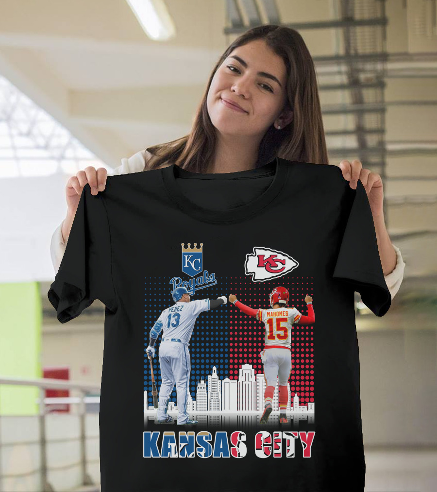 KANSAS CITY PEREZ ROYALS MAHOMES CHIEFS 18 T-Shirt