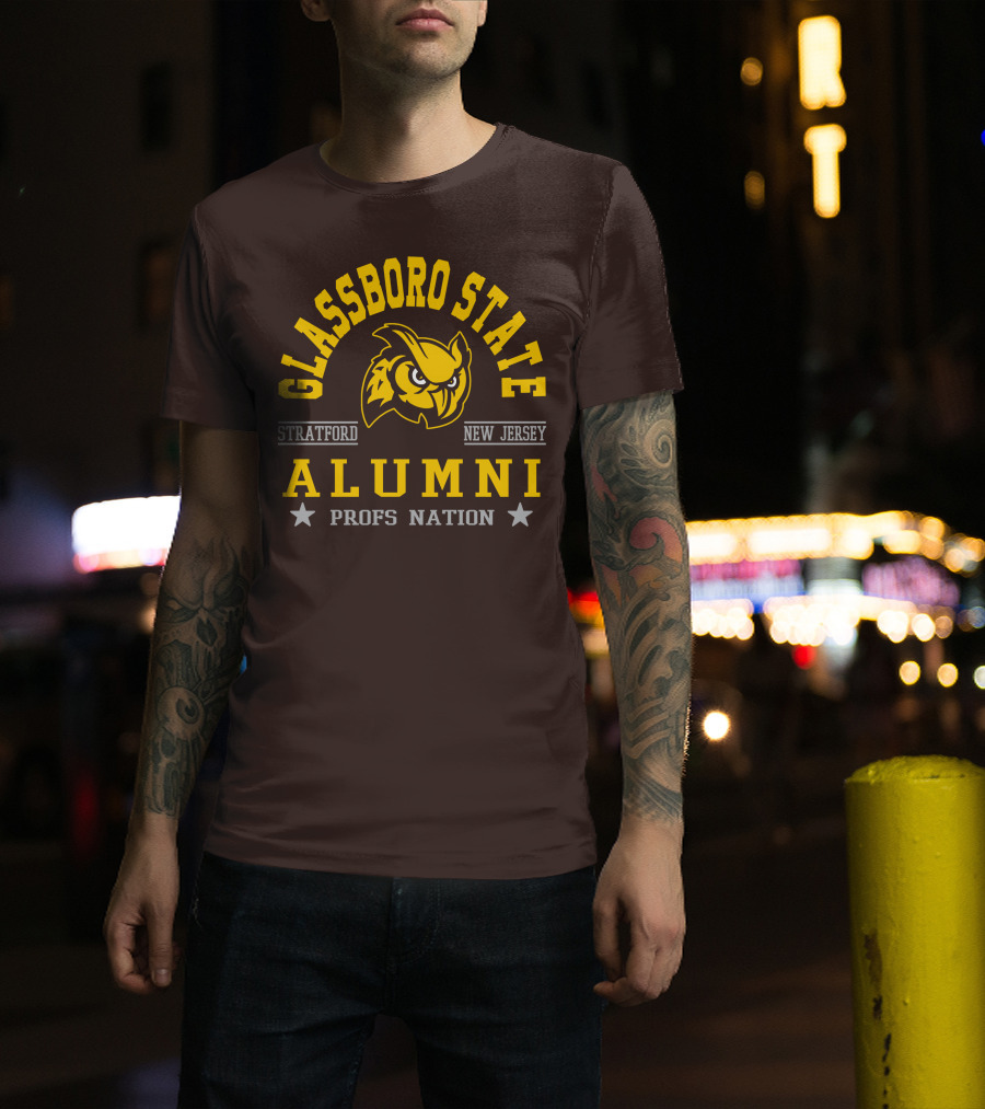 Glassboro State New Jersey Alumni Profs Nation Stratford Owl T-Shirt