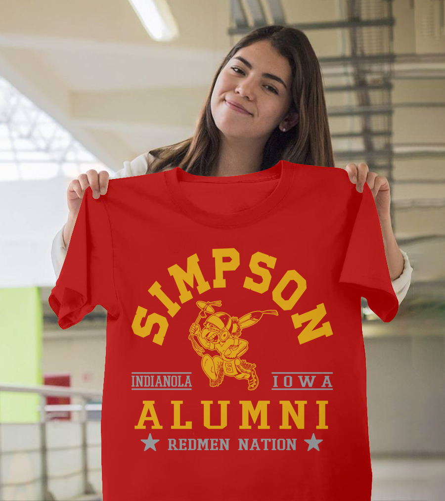 Simpson College Alumni Redmen Nation Indianola Iowa T-Shirt