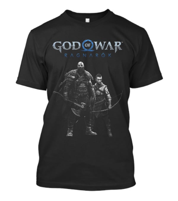 God Of War Ragnarök Silver Kratos And Atreus T-Shirt