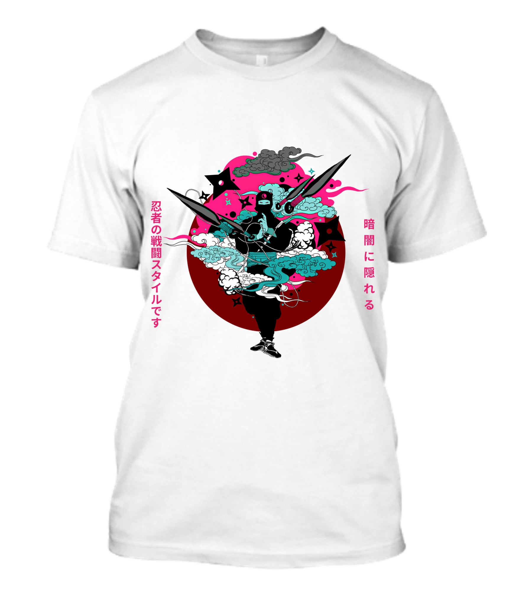 Ninja Japan Hidden In The Dark Combat T-Shirt
