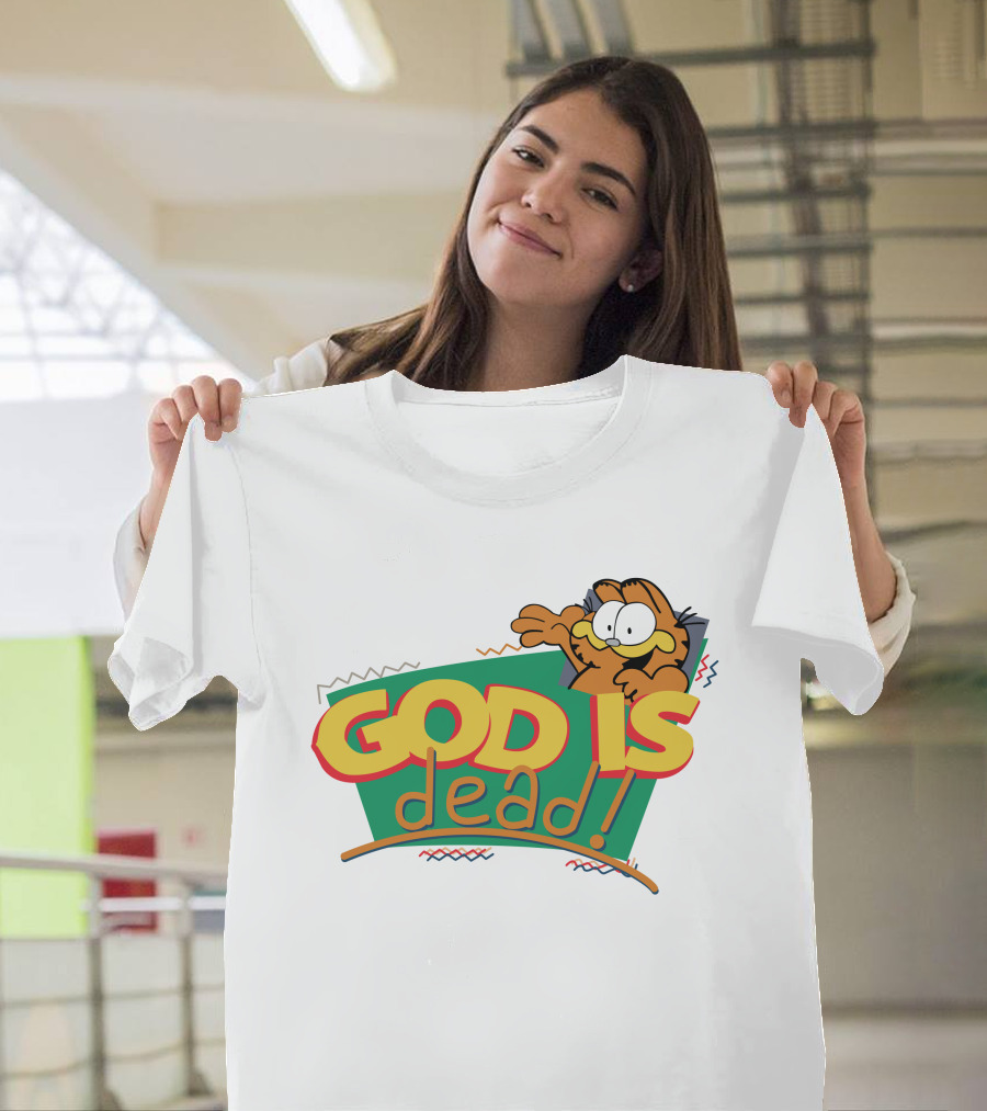 God Is Dead Garfield T-Shirt