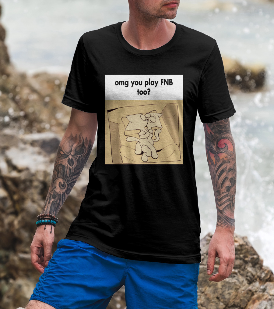 Omg You Play FNB Too Kissing Cartoon Characters In Box T-Shirt