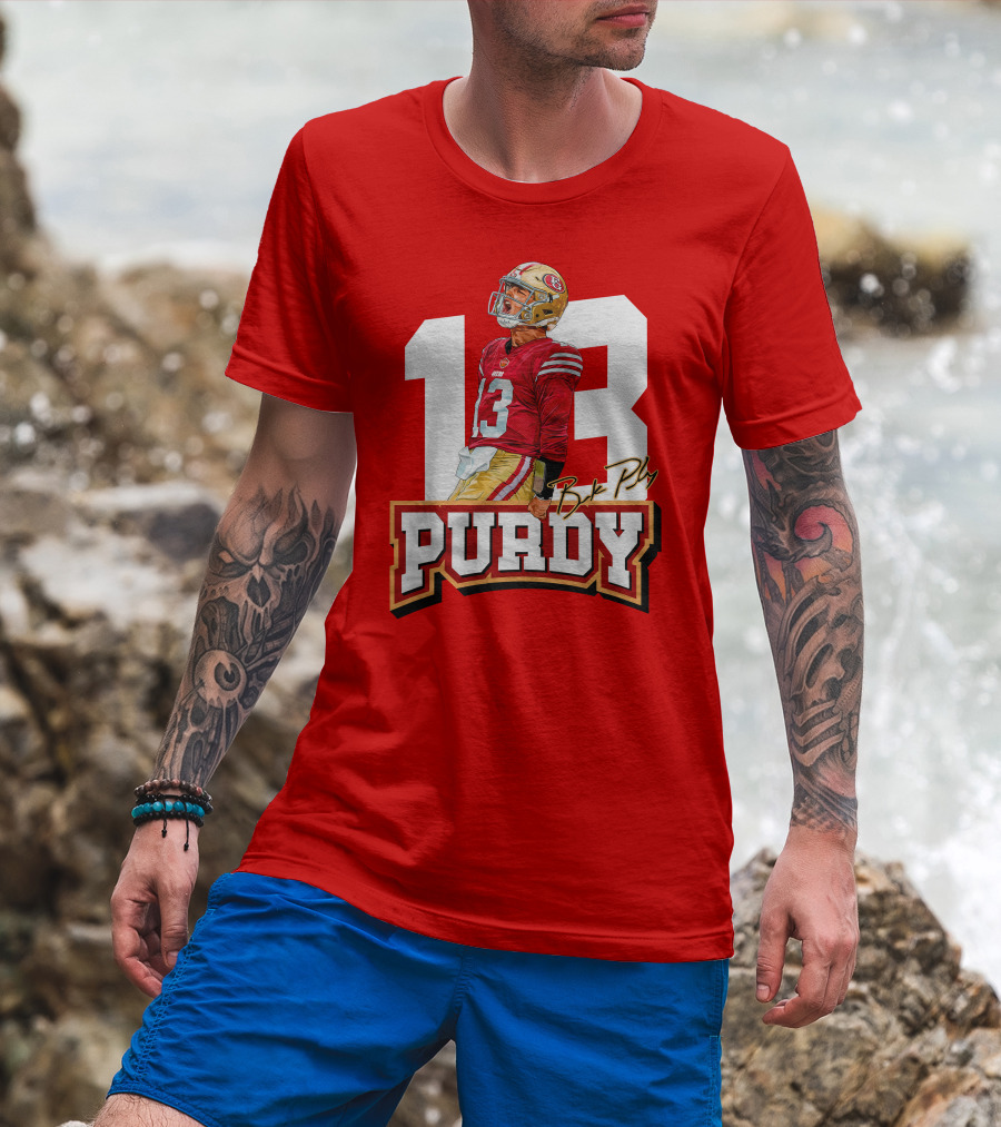 13 Brock Purdy Football Jersey San Francisco Player T-Shirt