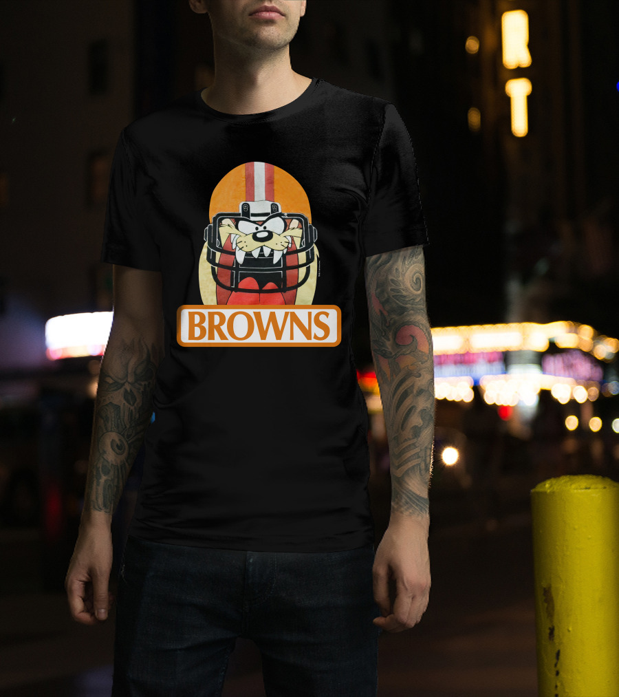 Browns Taz Football Helmet Jake Paul T-Shirt