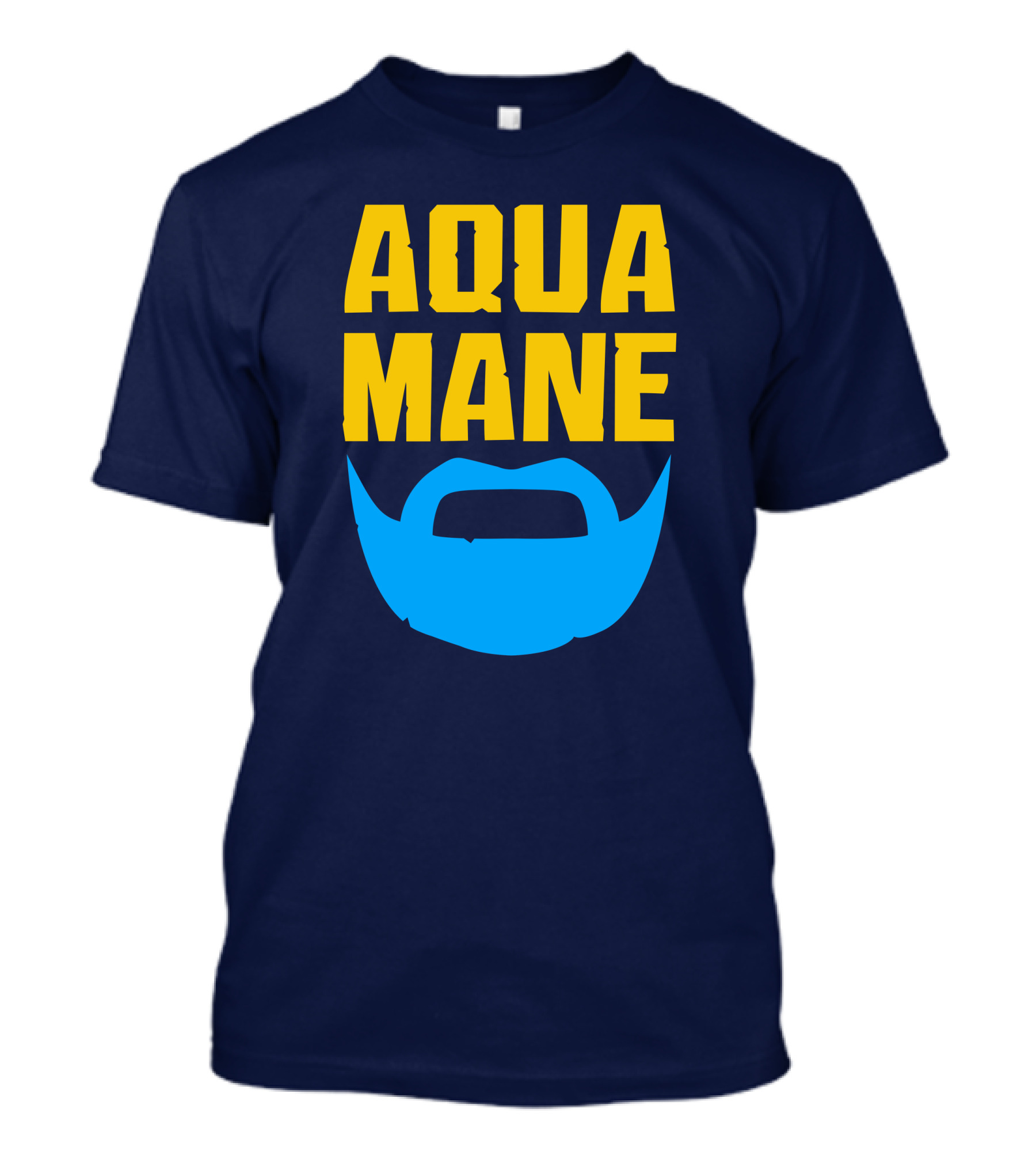 Aqua Mane Iconic Blue Beard T-Shirt