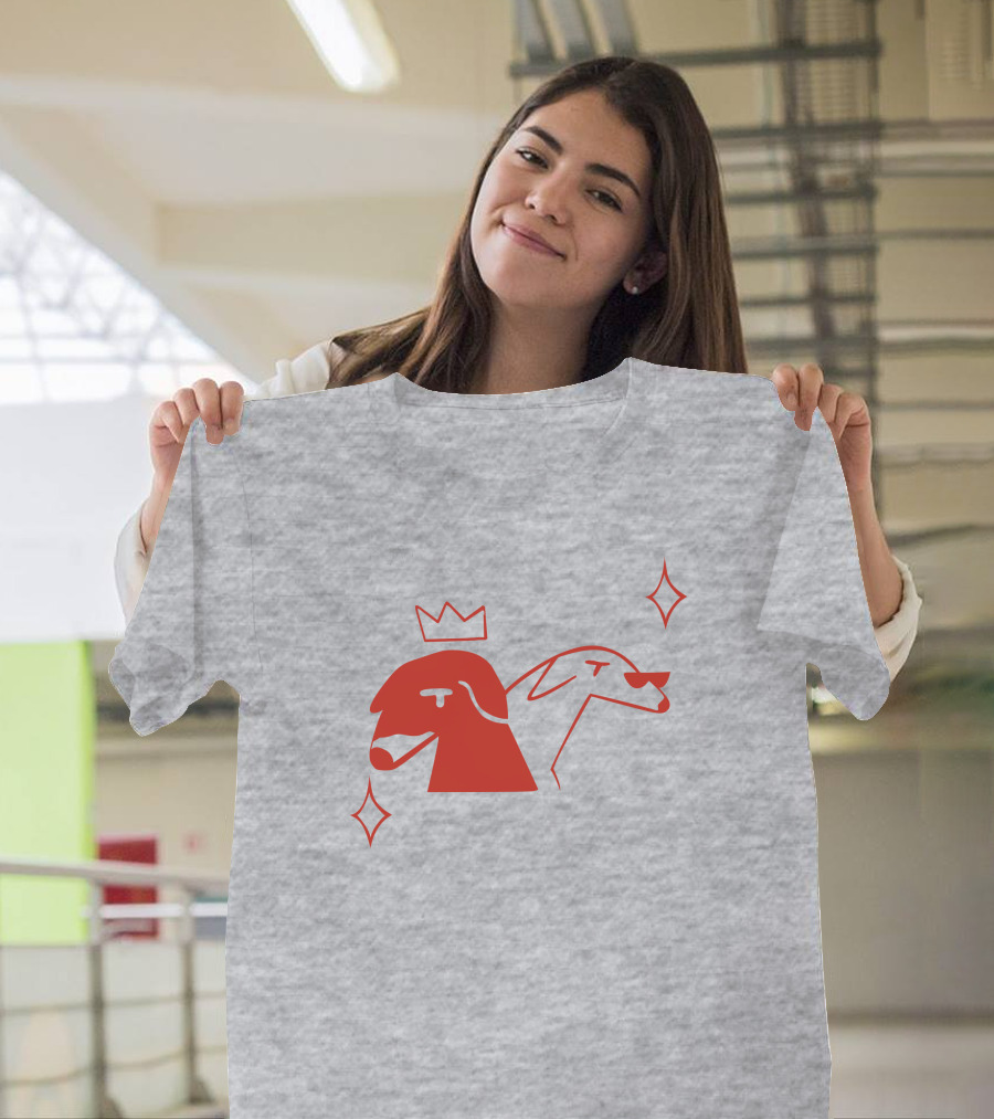 Walter And Betty Crowned Red Dog Duo With Sparkles T-Shirt