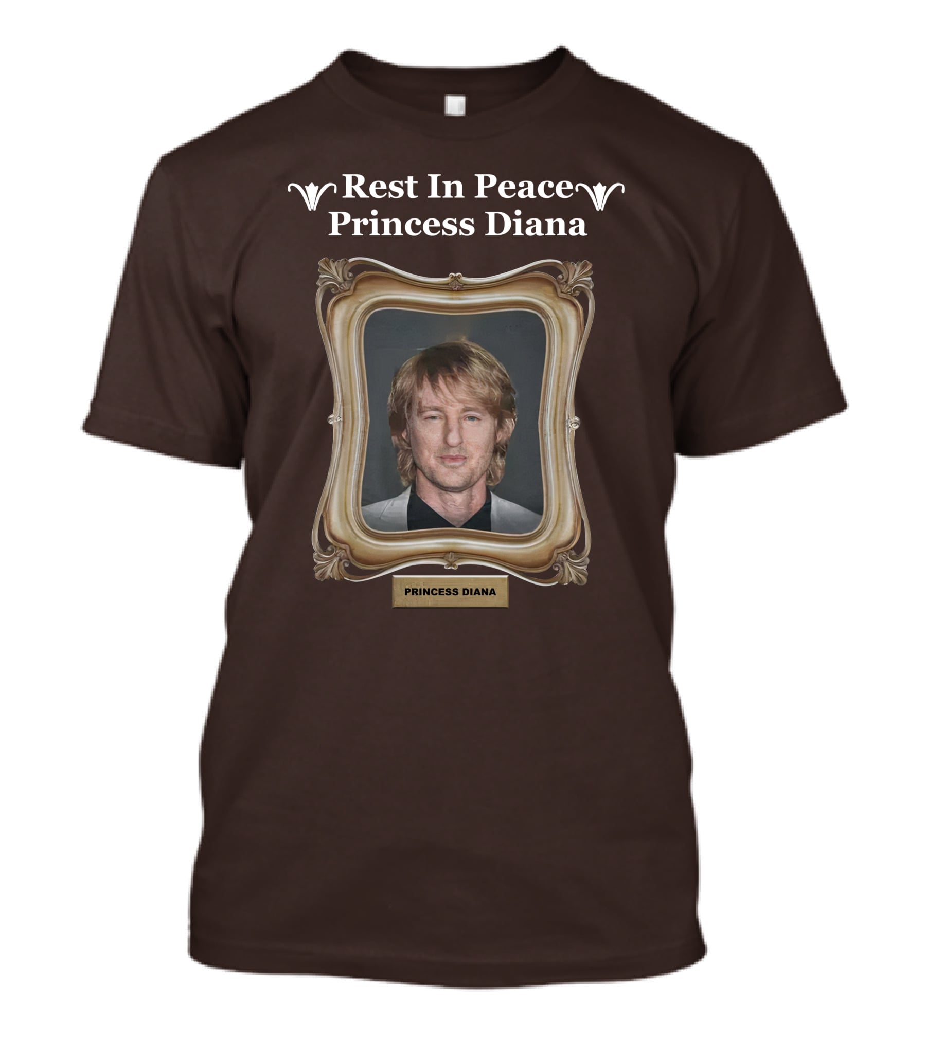 Rest In Peace Princess Diana Owen Wilson Frame T-Shirt
