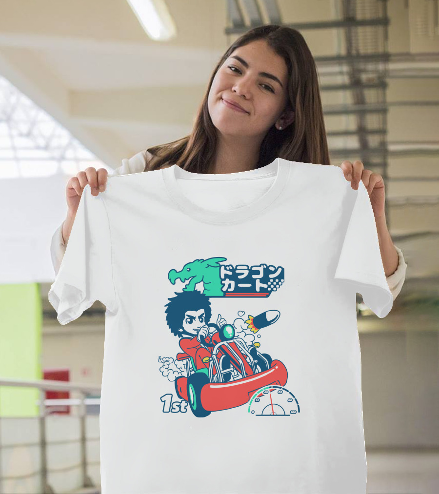 1st Place Racing With Rocket Power And Speedometer T-Shirt