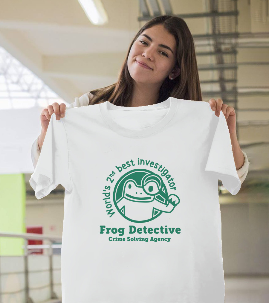 World's 2nd Best Investigator Frog Detective Crime Solving Agency T-Shirt