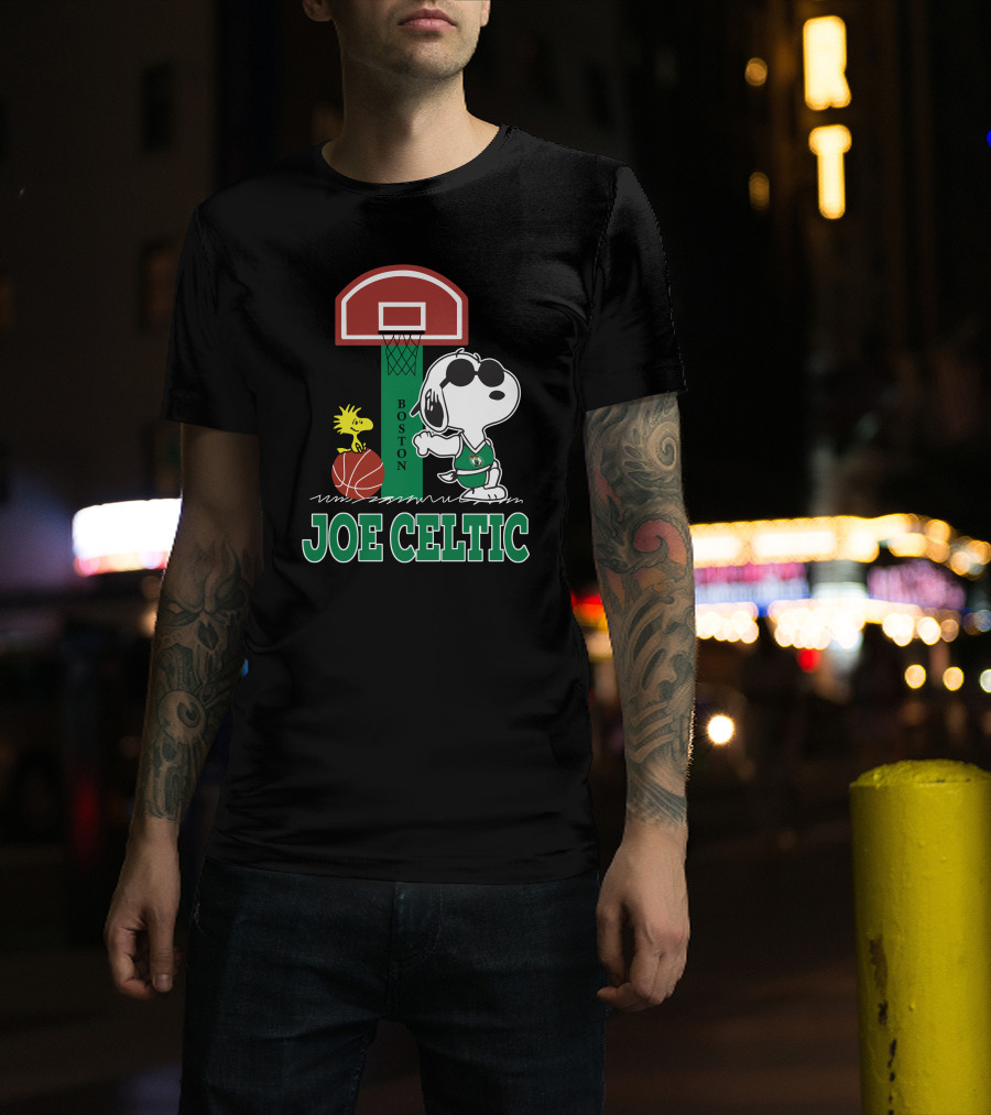 Snoopy Joe Celtic Boston Basketball Fan T-Shirt