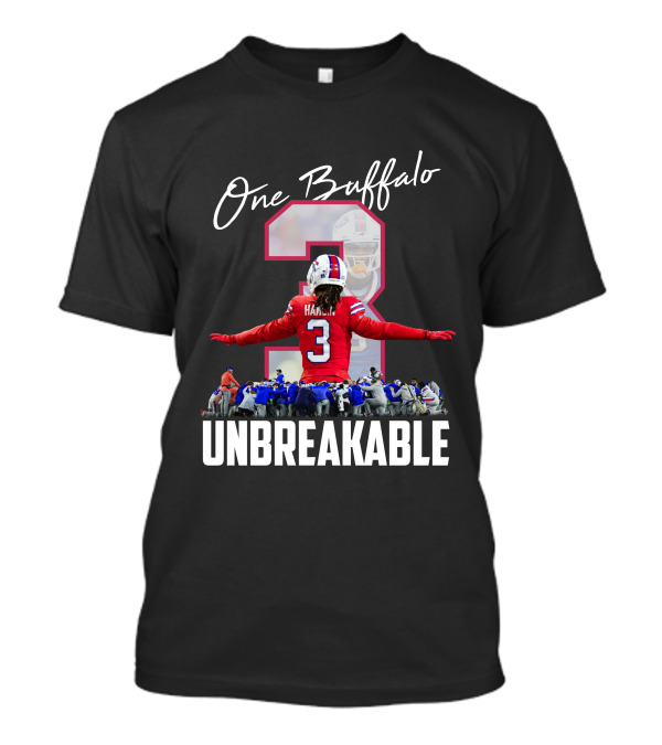 One Buffalo Hamlin #3 Unbreakable Team Spirit T-Shirt