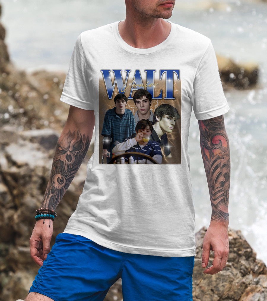 Breaking Bad Vintage 90s Drama Tv Series Walt Junior Photographic Merch Lightning Background T-Shirt