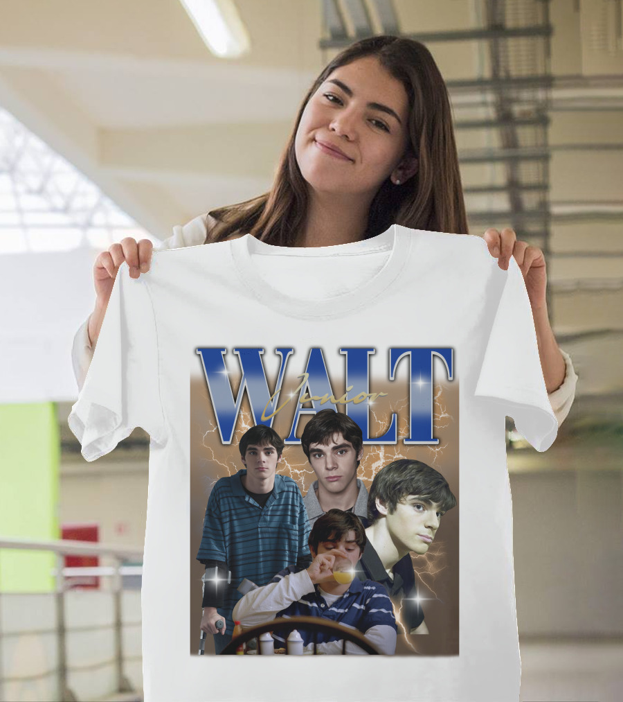 Breaking Bad Vintage 90s Drama Tv Series Walt Junior Photographic Merch Lightning Background T-Shirt