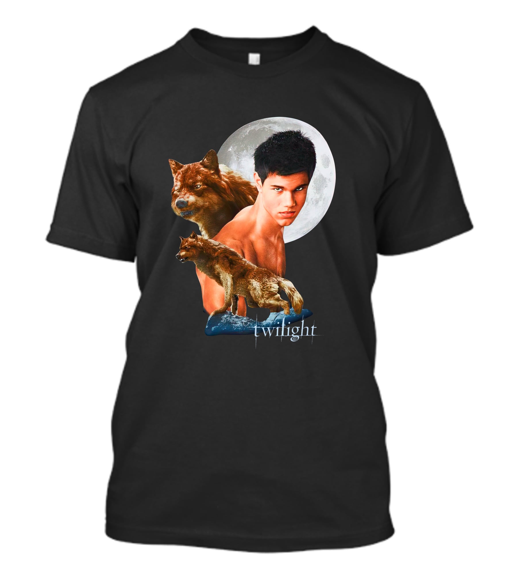 Twilight Jacob Wolf Full Moon Phase T-Shirt