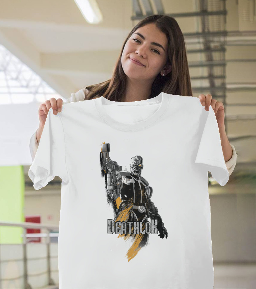 Marvel X Men Deathlok Character Graphic Painting Texture T-Shirt