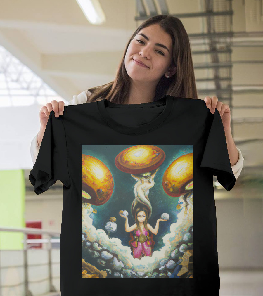 Style Bumble Sea Mushroom Goddess Surreal T-Shirt
