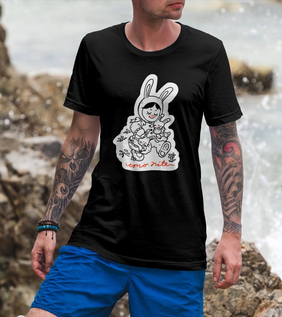 Emo Nite Bunny Sticker Woods Creature Trio T-Shirt