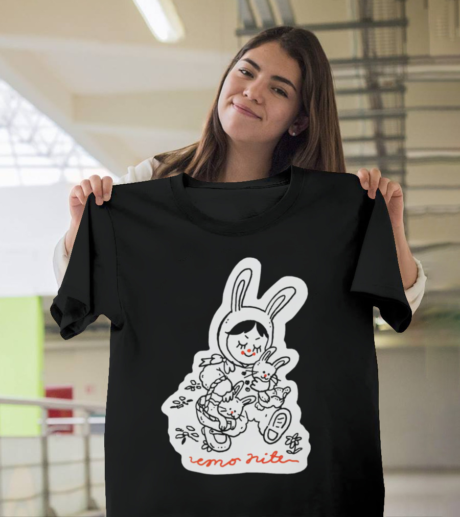 Emo Nite Bunny Sticker Woods Creature Trio T-Shirt