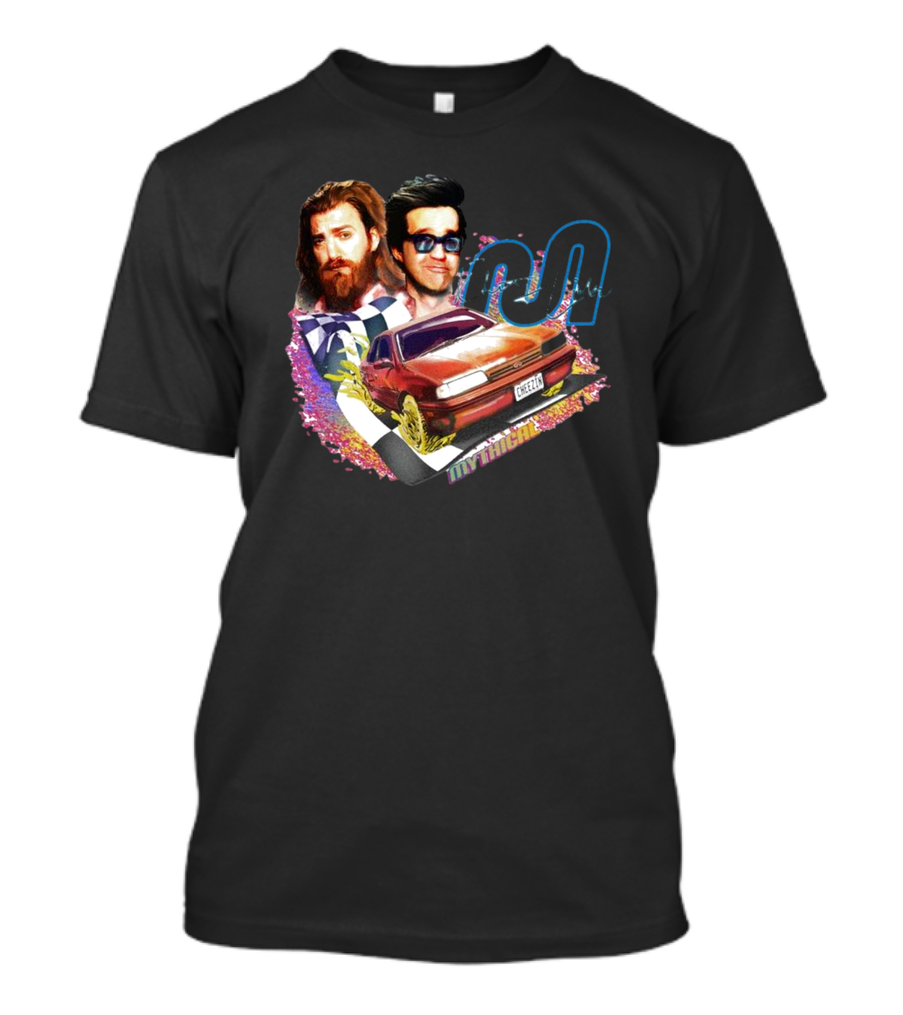 Rhett And Link Mythical Cheese Wheel Racing Cheetz Signature T-Shirt