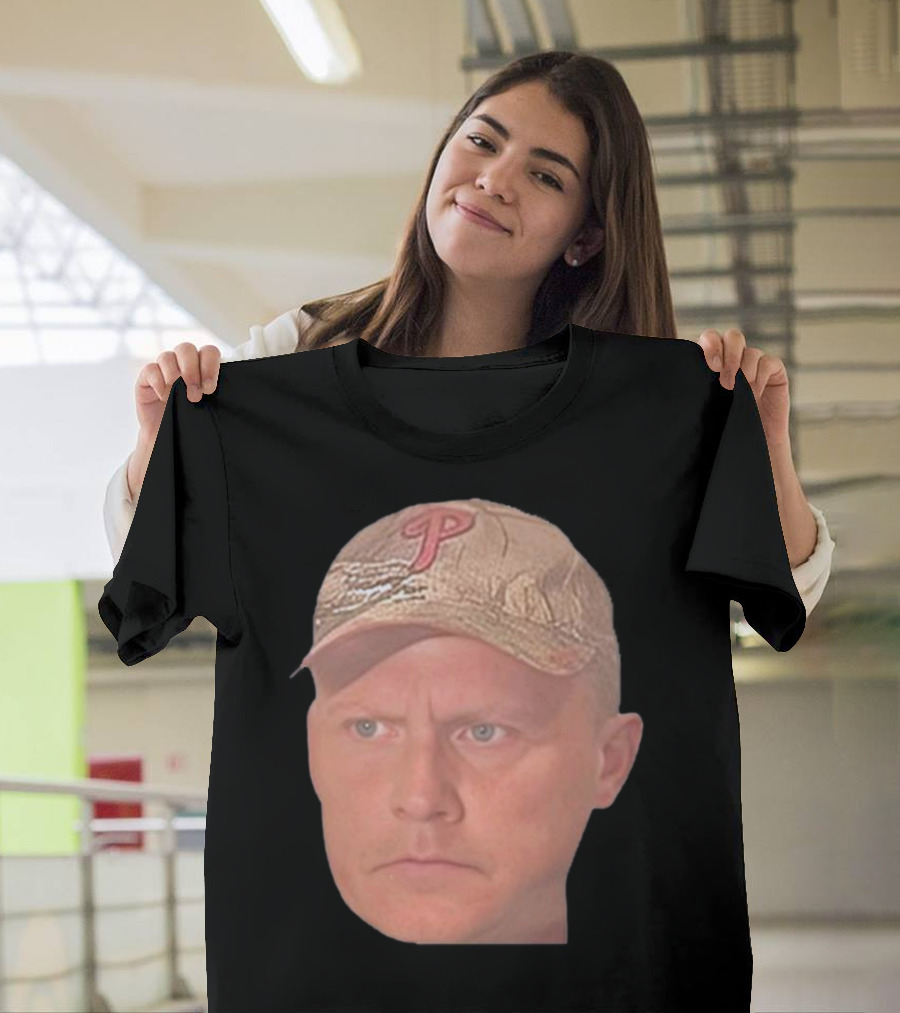 Funny Psycho Dad Serious Face with P Baseball Cap T-Shirt