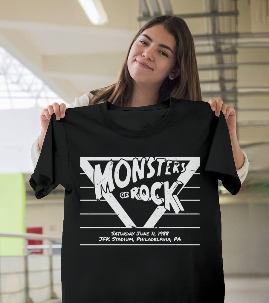 Monsters Of Rock Saturday June 11 1988 JFK Stadium Philadelphia PA T-Shirt