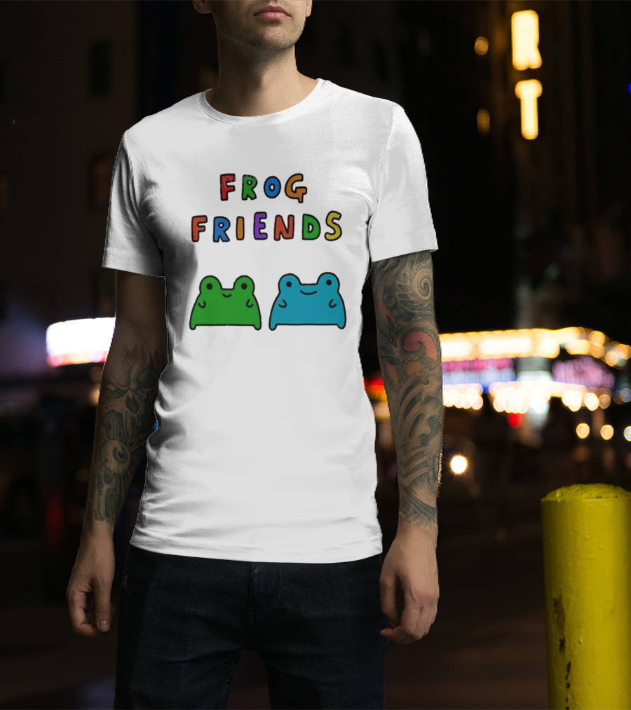 Frog Friends Comic Colorful Frogs T-Shirt
