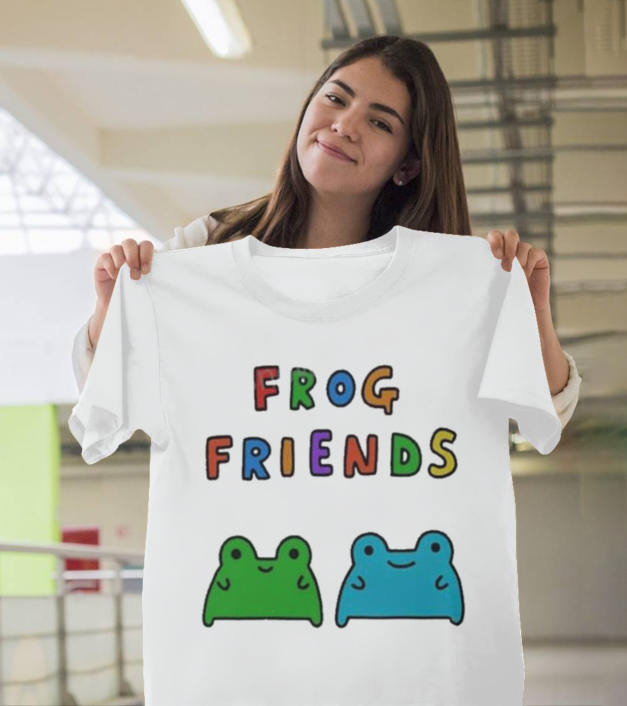 Frog Friends Comic Colorful Frogs T-Shirt