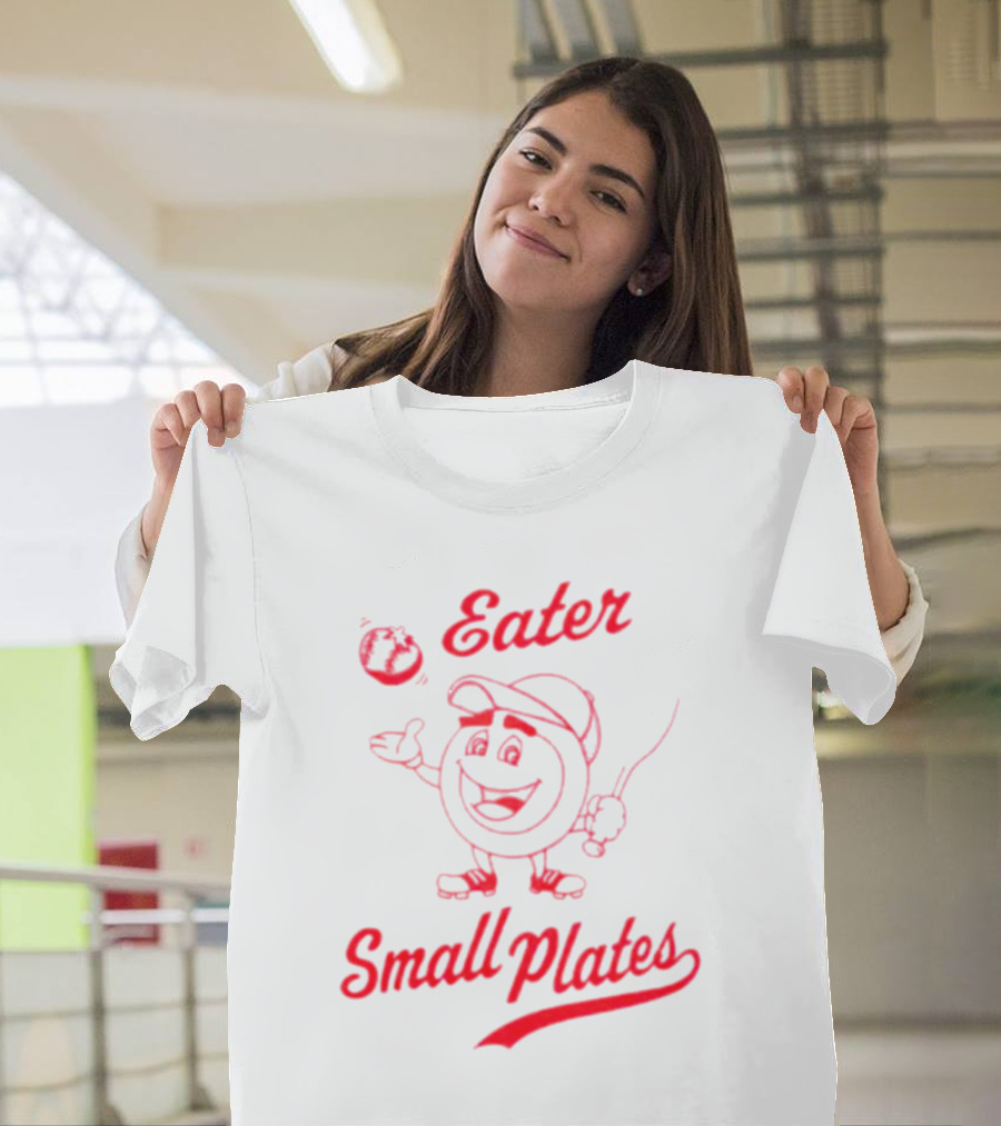 Eater Small Plates Baseball Character T-Shirt