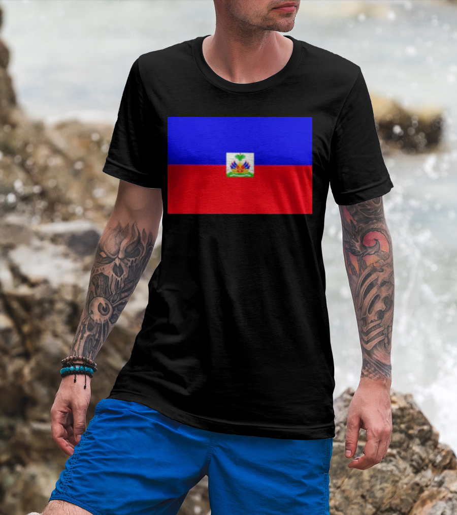 Haitian Flag Day Celebration With National Colors T-Shirt