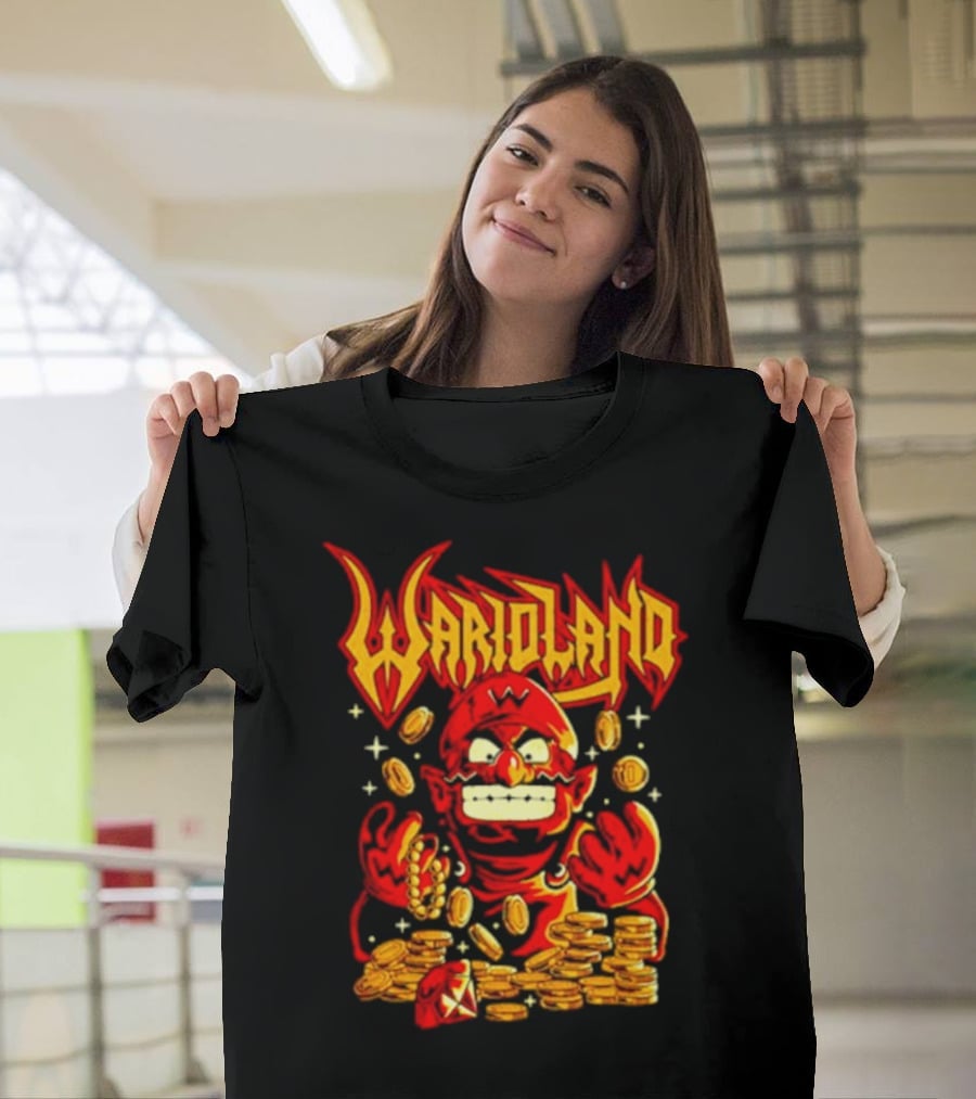 Warioland Coins Character Gaming T-Shirt