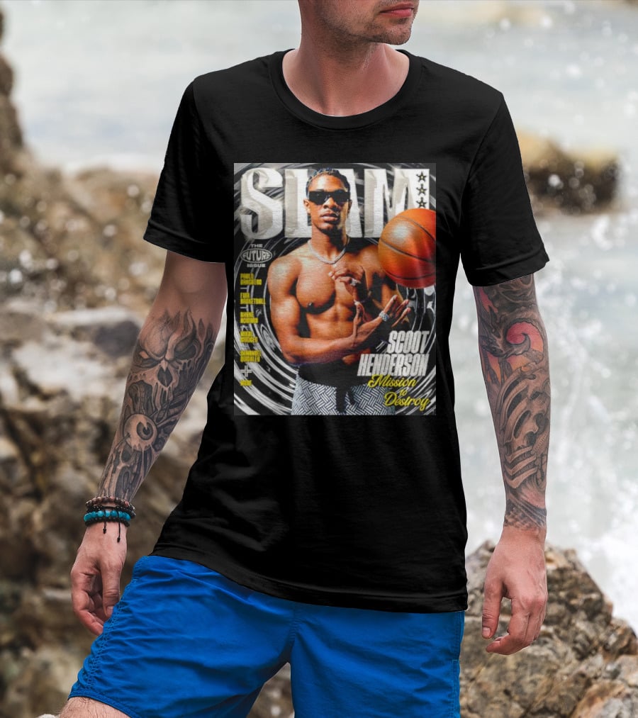 Slam Magazine The Future Issue Scoot Henderson Mission To Destroy Basketball T-Shirt