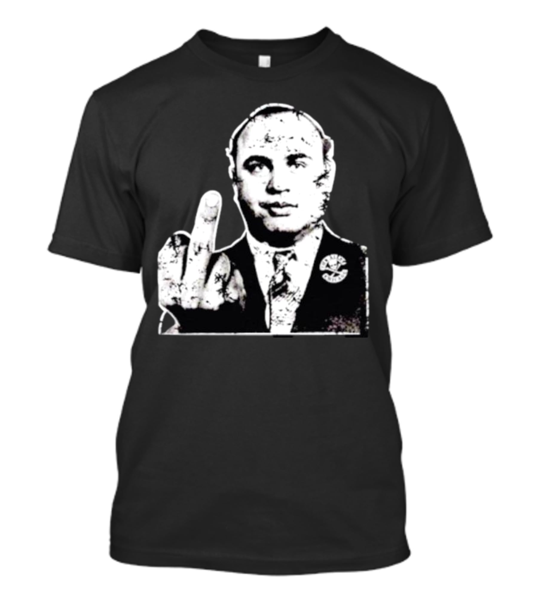 Al Capone Middle Finger Chicago Gangster The Alley T-Shirt