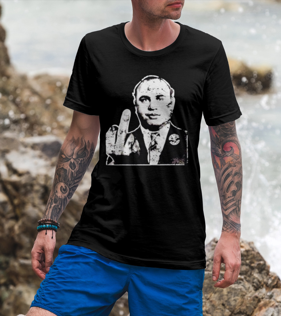 Al Capone Middle Finger Chicago Gangster The Alley T-Shirt