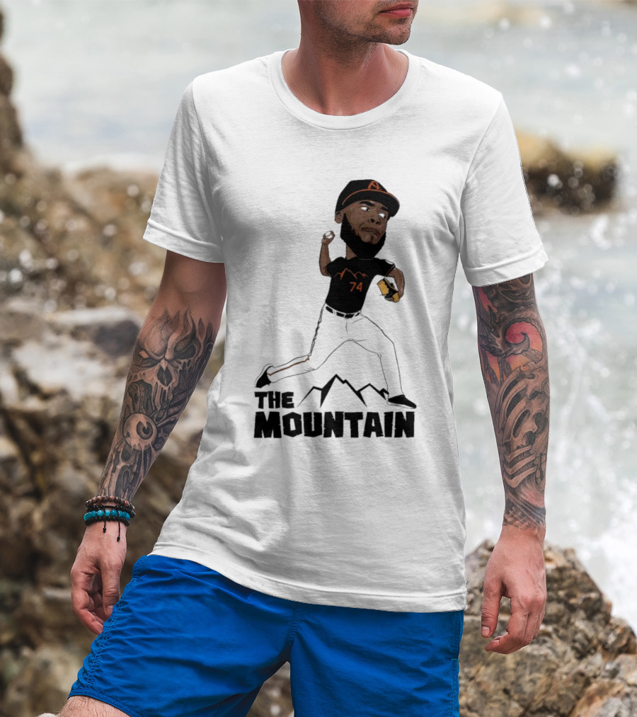 The Mountain Félix Bautista 74 Baltimore Orioles T-Shirt